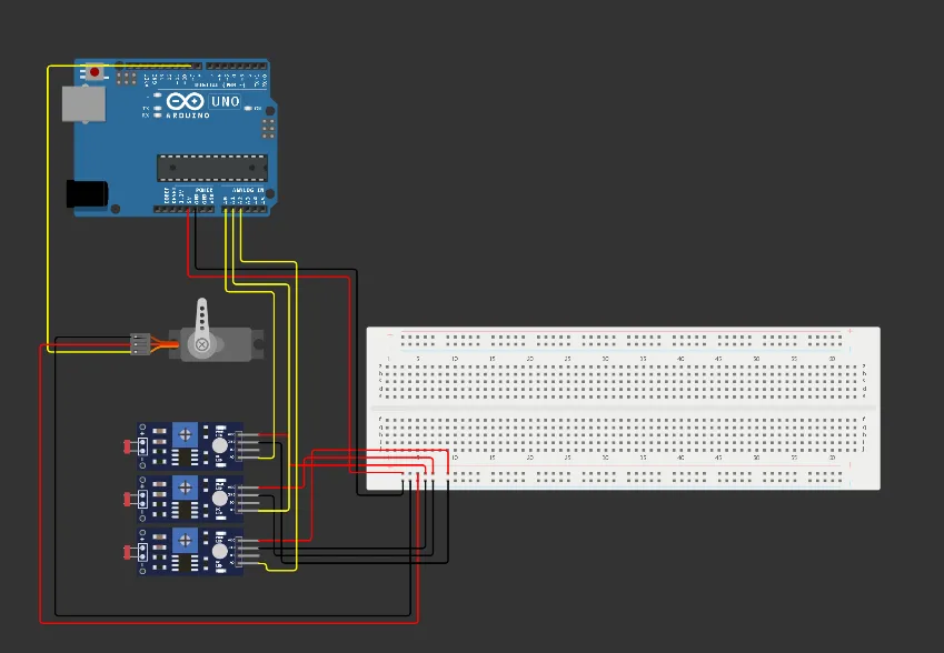 Schéma de connexion numérique tracker solaire Arduino
